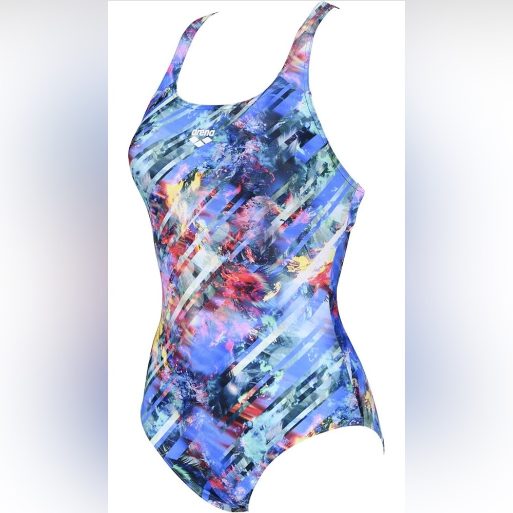 Arena Women's Print Swim Pro Back MaxLife One Piece Athletic Training Swimsuit